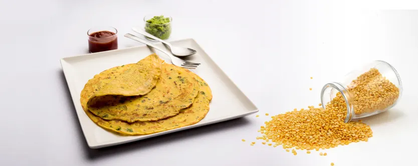 High Protein Moong Dal Chilla For Weight Loss
